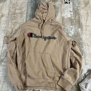 Beige Champion Tan Hoodie